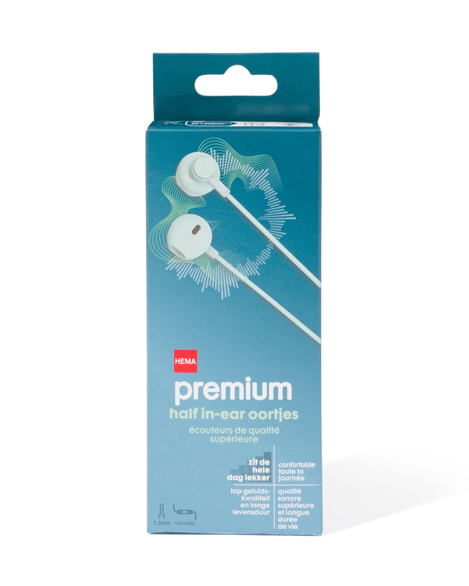 HEMA HEMA Oortjes Half In-ear Premium Mint