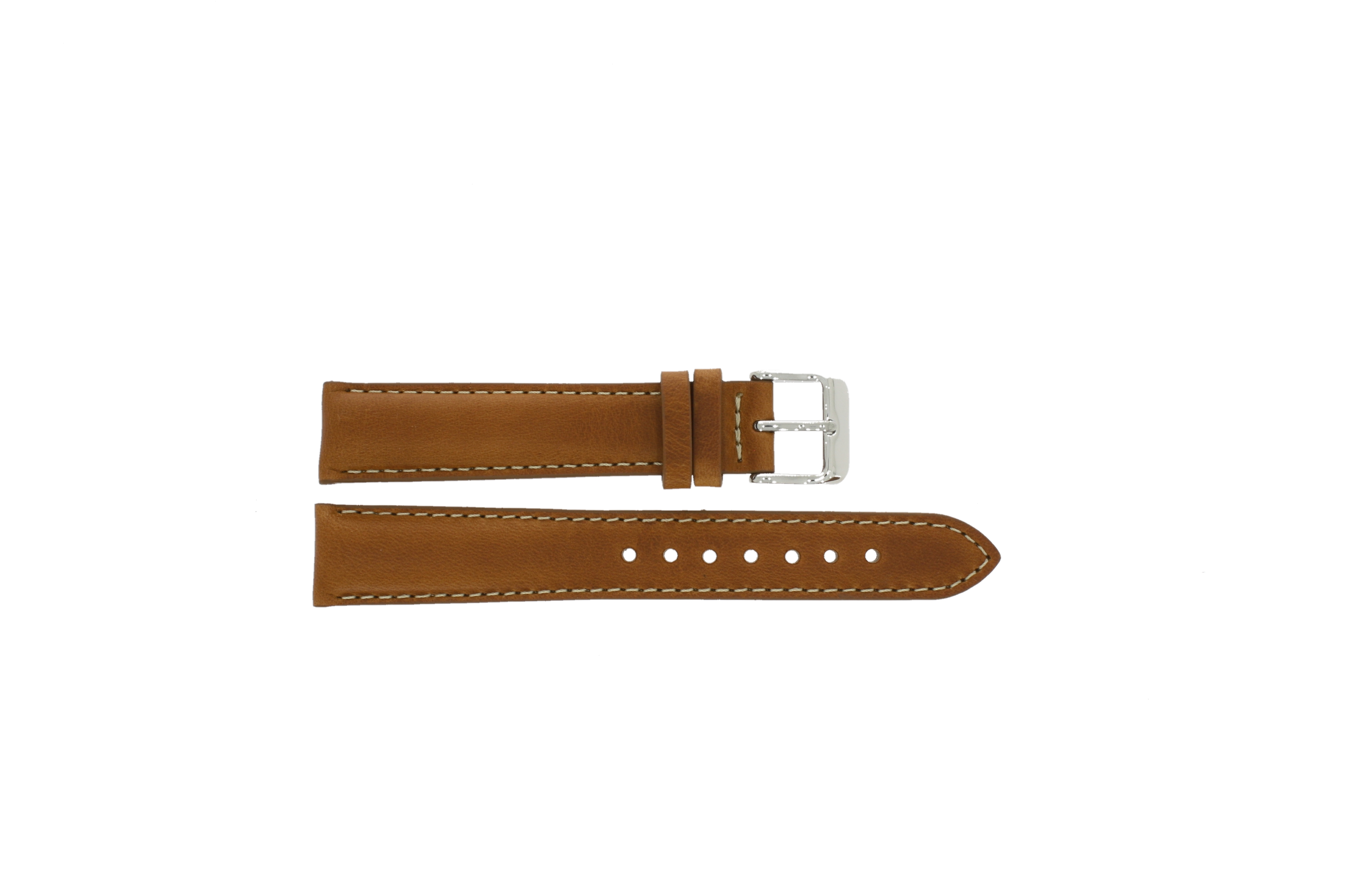 Horlogeband Universeel F412 Leder Cognac 18mm