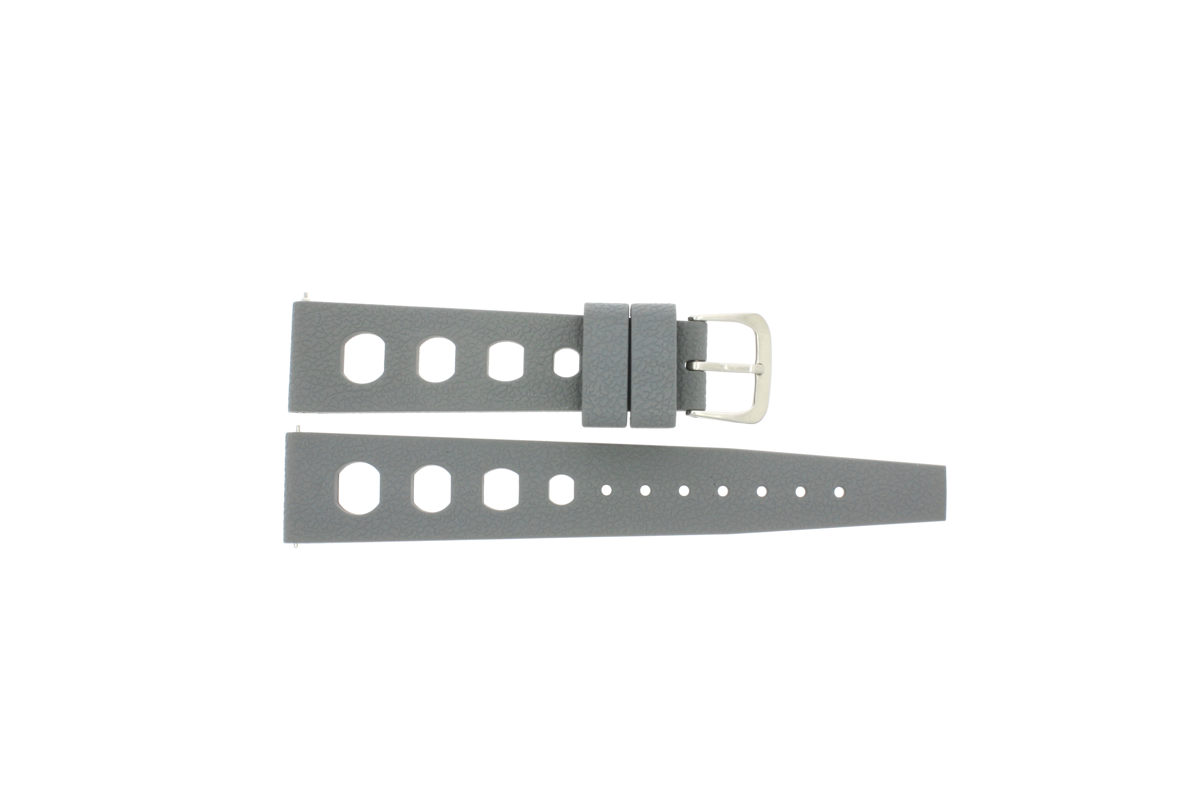 Horlogeband Universeel 841.00 Rubber Grijs 20mm