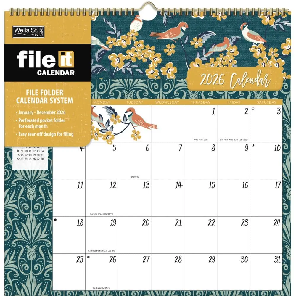 Flora and Fauna File It Kalender 2026