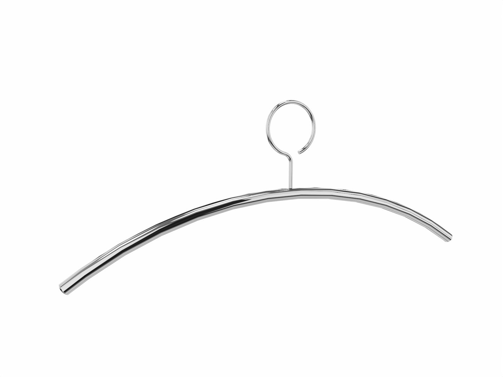 Cascando Chrome kledinghanger met gesloten haak - chroom