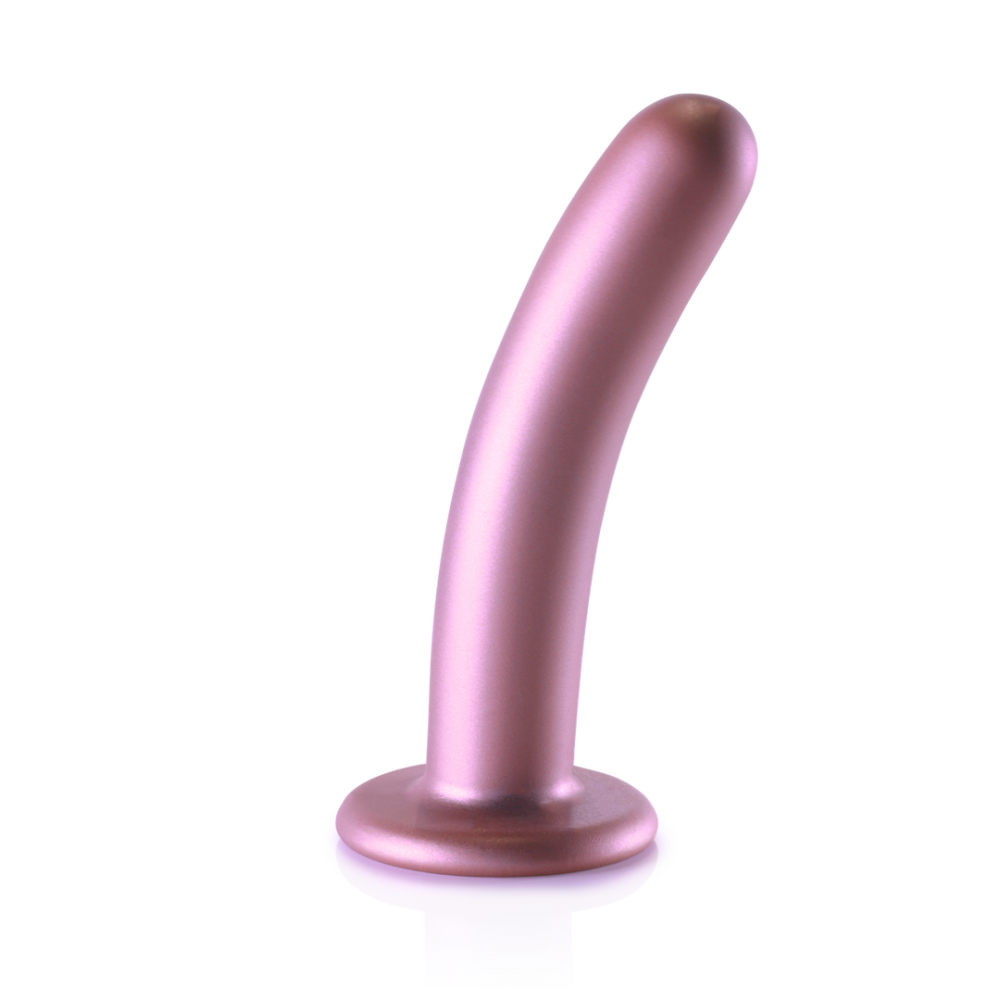 Ouch! by Shots Glad Silicone G-Spot Dildo - 6'' / 14,5 cm - Rose Gold