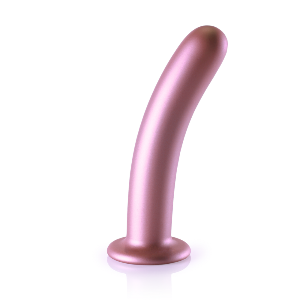 Ouch! by Shots Zachte Silicone G-Spot Dildo - 7'' / 17 cm - Roségoud