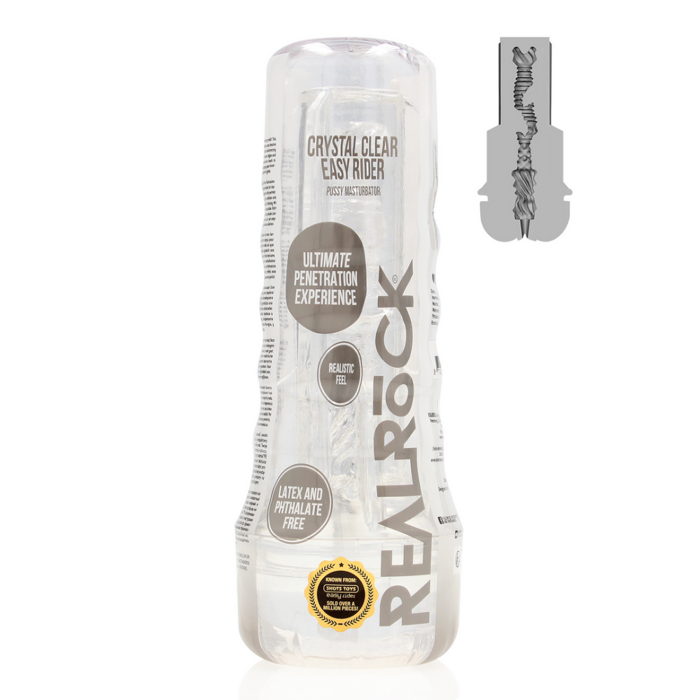 RealRock by Shots Easy Rider - Pussy Masturbator - Transparant