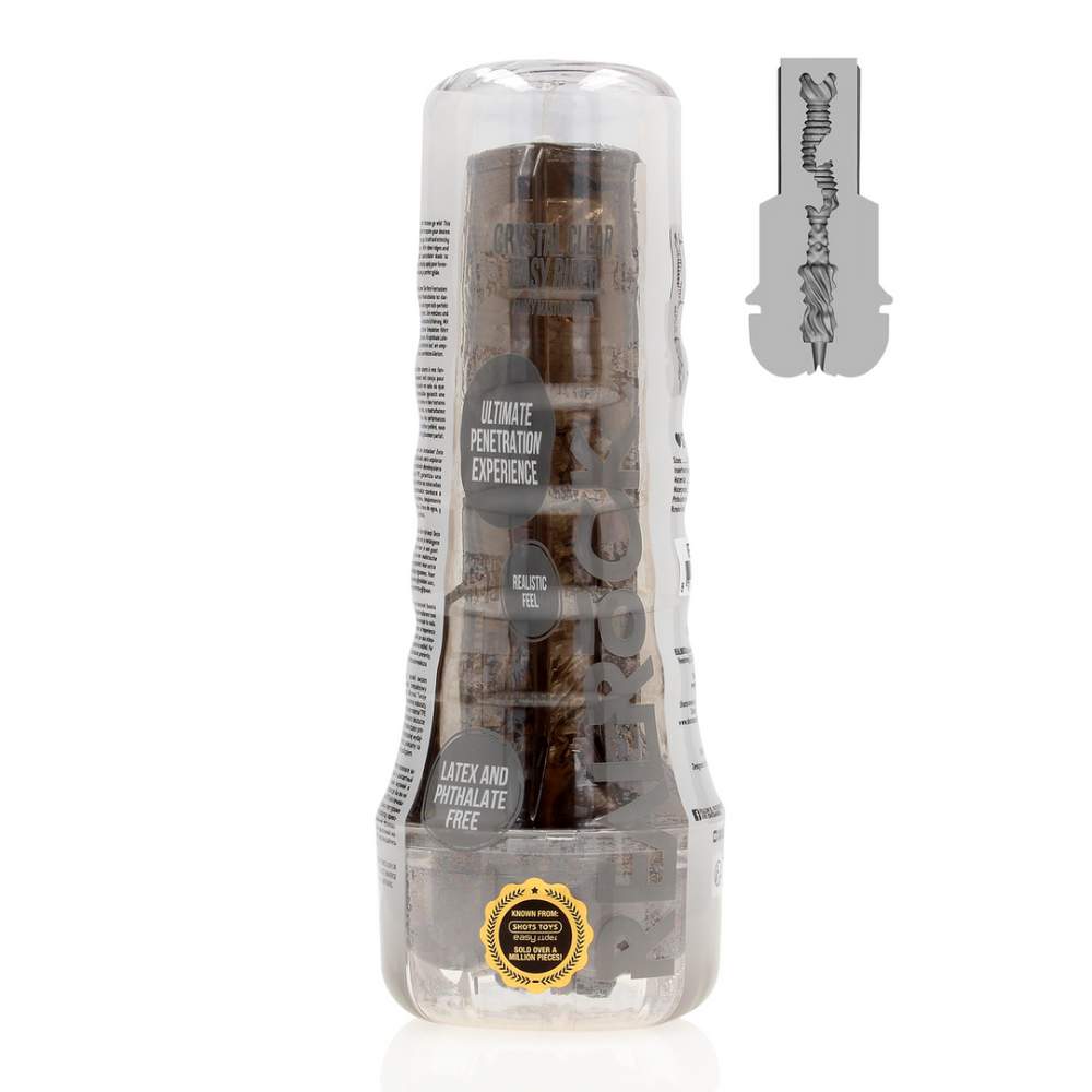 RealRock by Shots Easy Rider - Pussy Masturbator - Zwart