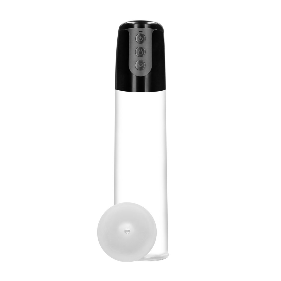 Pumped by Shots Automatische Cyber Pomp met Masturbatie Sleeve