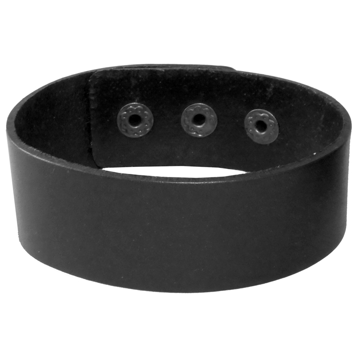 LGT JWLS Verstelbare Leren Armband in Zwart - Vintage