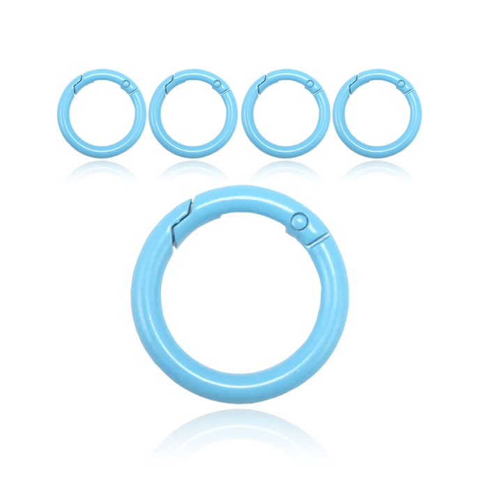 Set van 5 Boho Karabijnhaken - Blauw