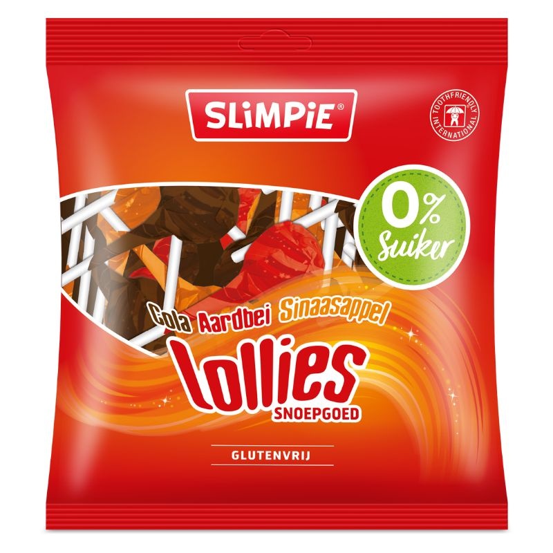 Slimpie Suikervrije lollies (12 stuks)