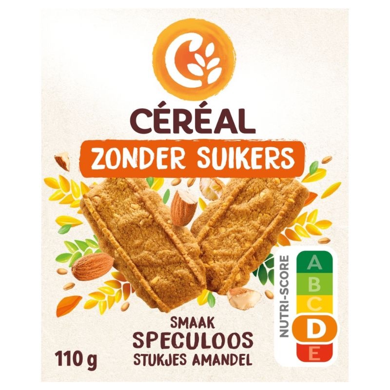 Céréal Suikervrije speculaas met amandel (110 gr)