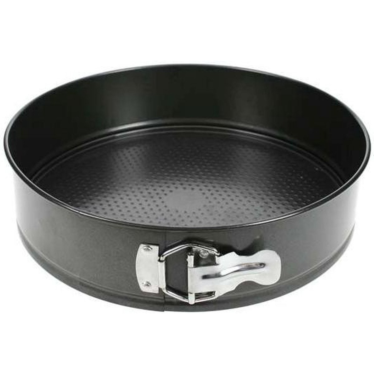 Taart bakvorm/springvorm zwart 24 cm met antiaanbaklaag -