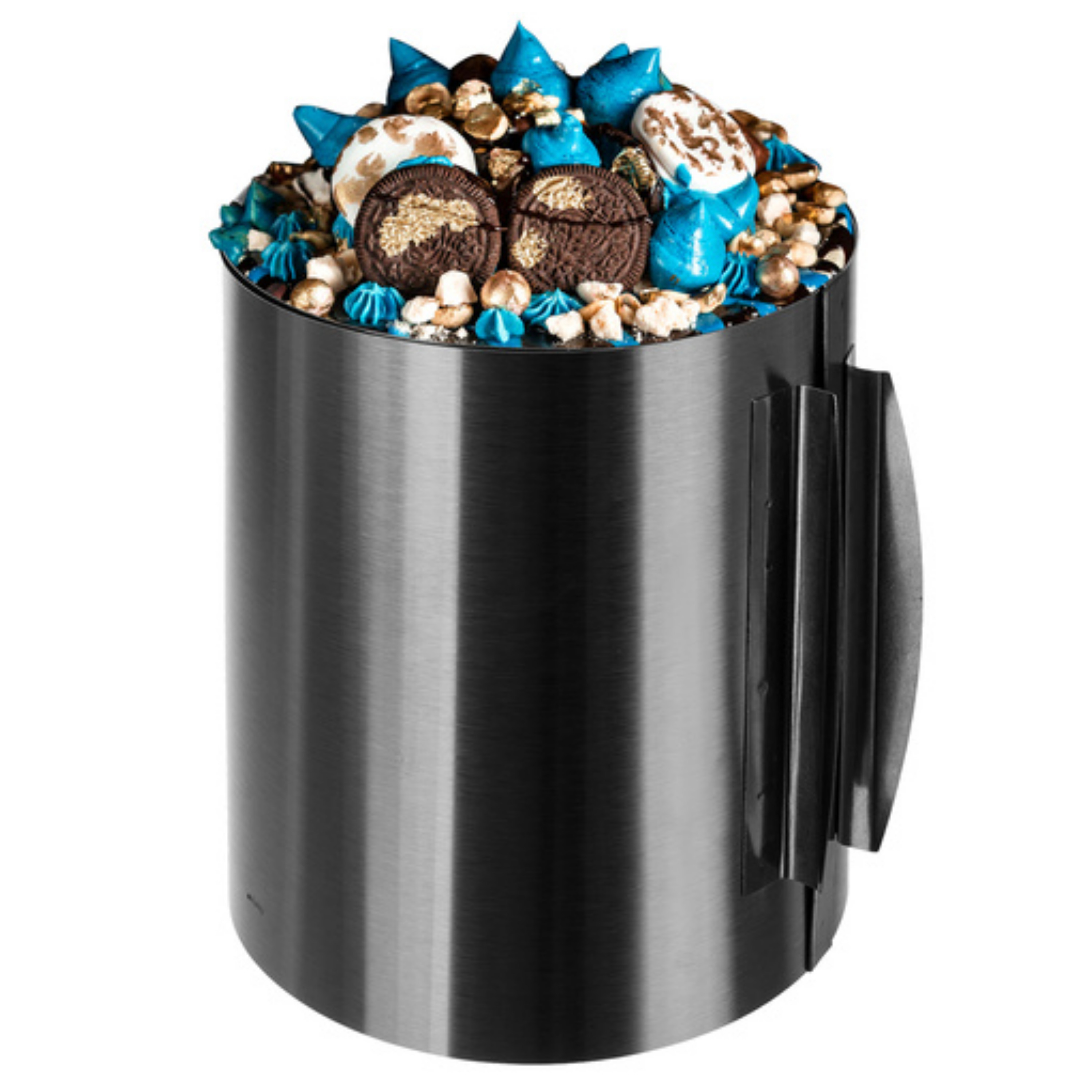 Ruhhy Taartvorm - RVS - zilver - H20 cm - diameter verstelbaar - bakvorm - cakevorm -