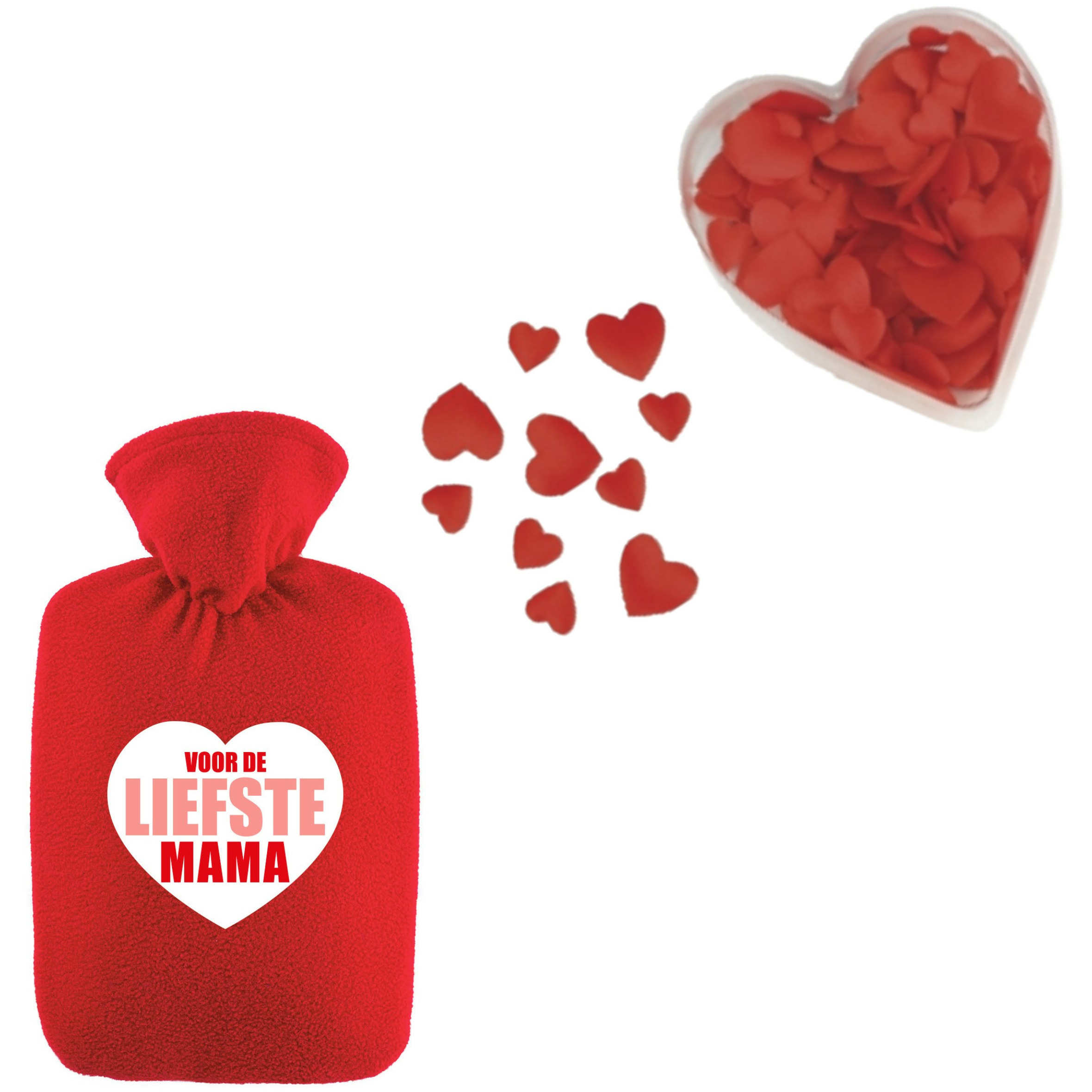 Moederdag cadeau kruik - incl rozenblaadjes - 2 liter - liefste mama -