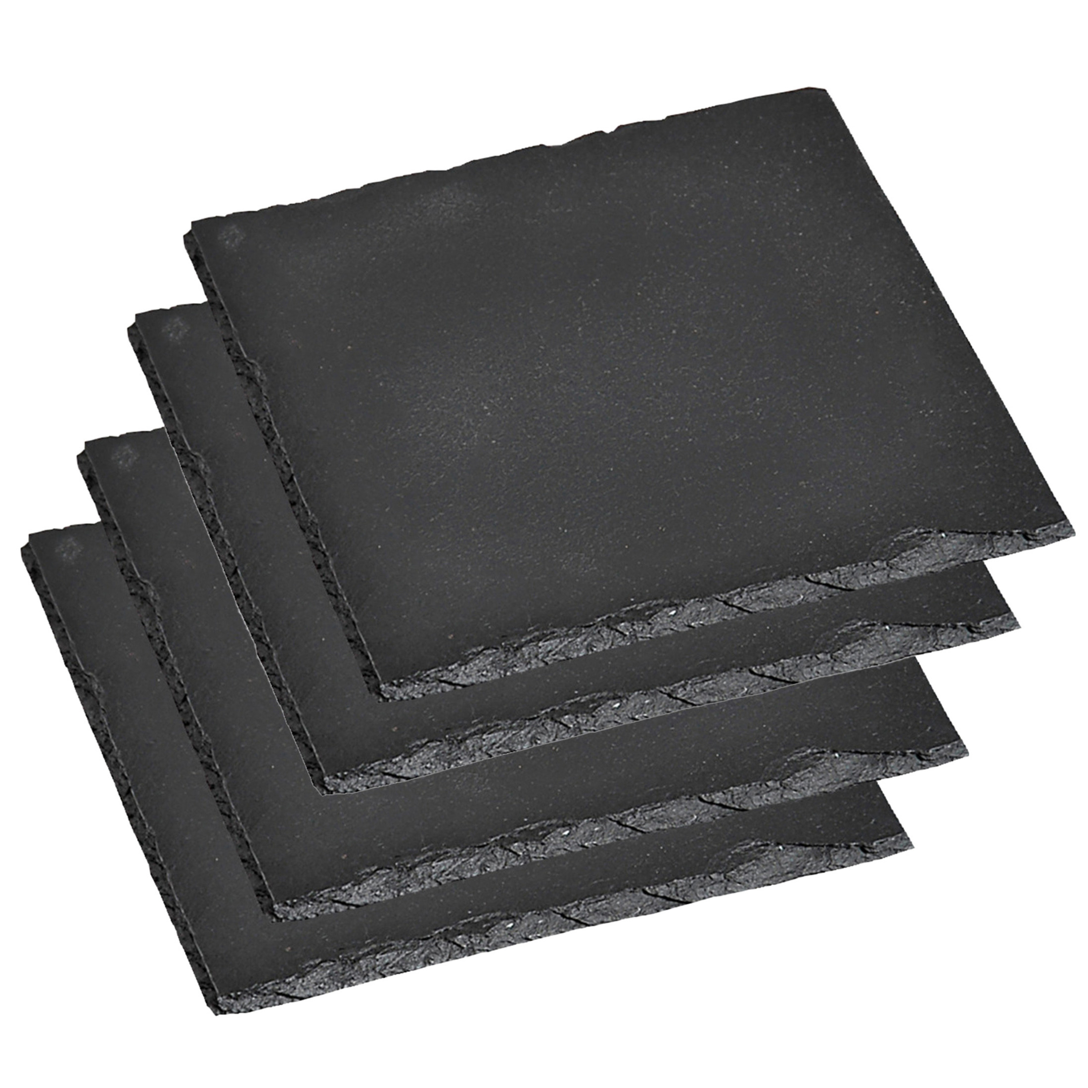Kesper Pannenonderzetters - 4x stuks - leisteen - 20 x 20 cm -