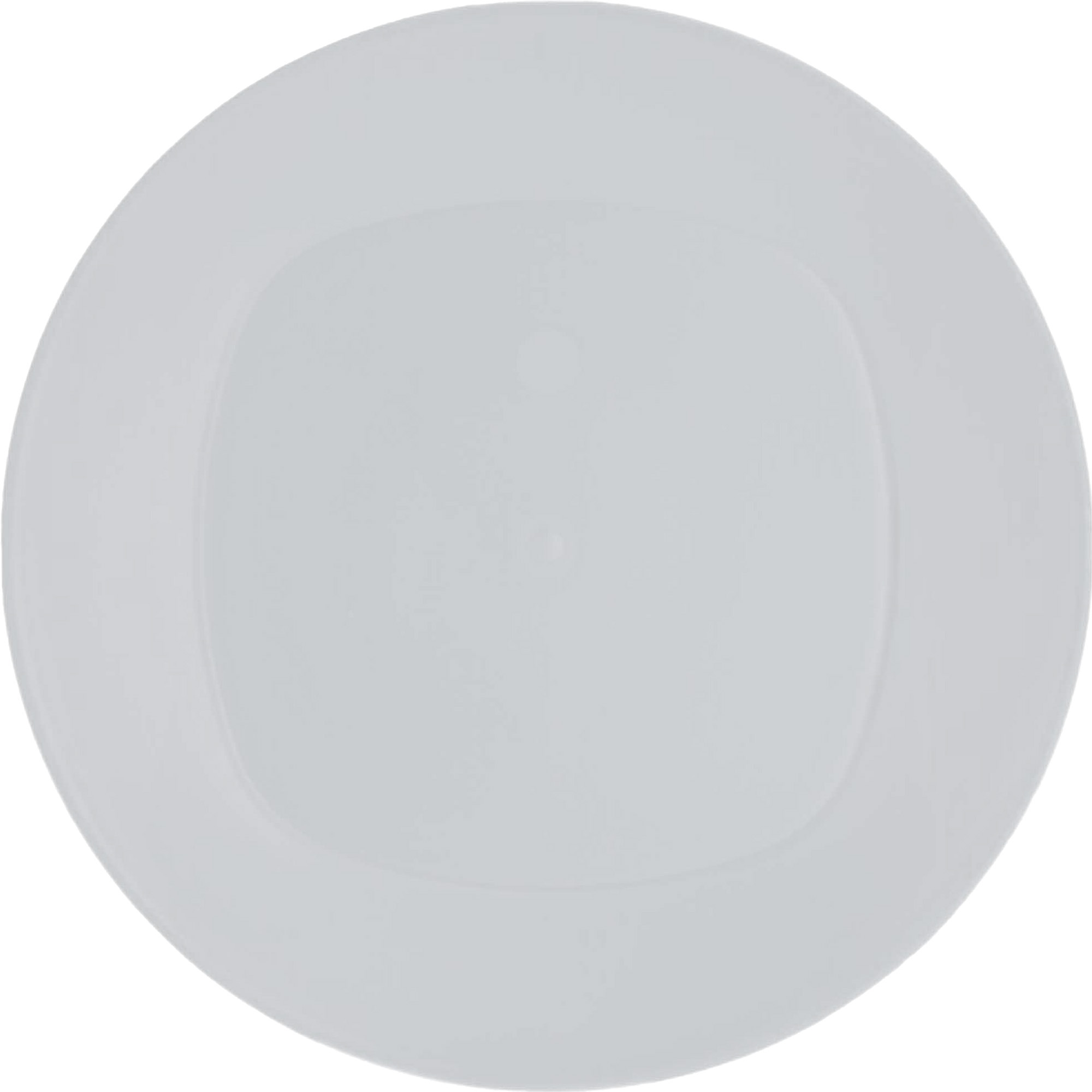 4x Stuks onbreekbare kunststof ontbijt/dinerbordjes - wit - 24 cm