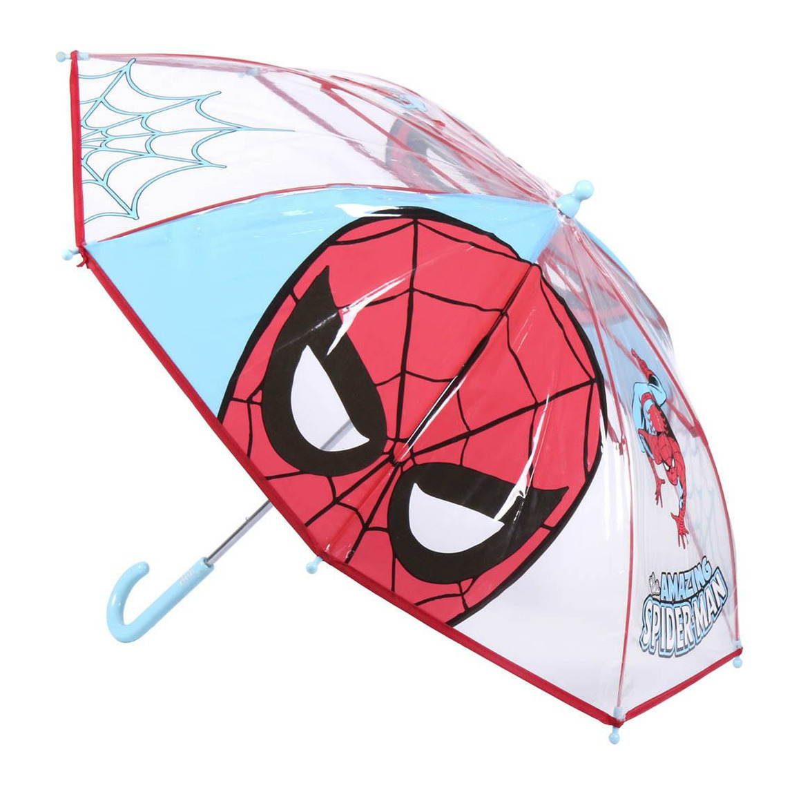 Spiderman paraplu - rood - D66 cm - voor kinderen - regen accessoires -