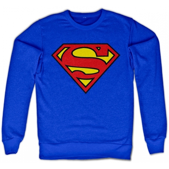 Sweater Superman logo blauw voor heren XL -