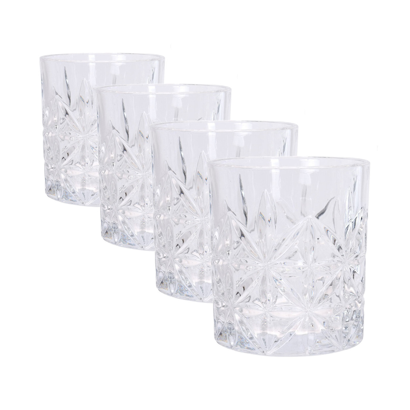 Set van 8x stuks whisky drinkglazen 230 ml -