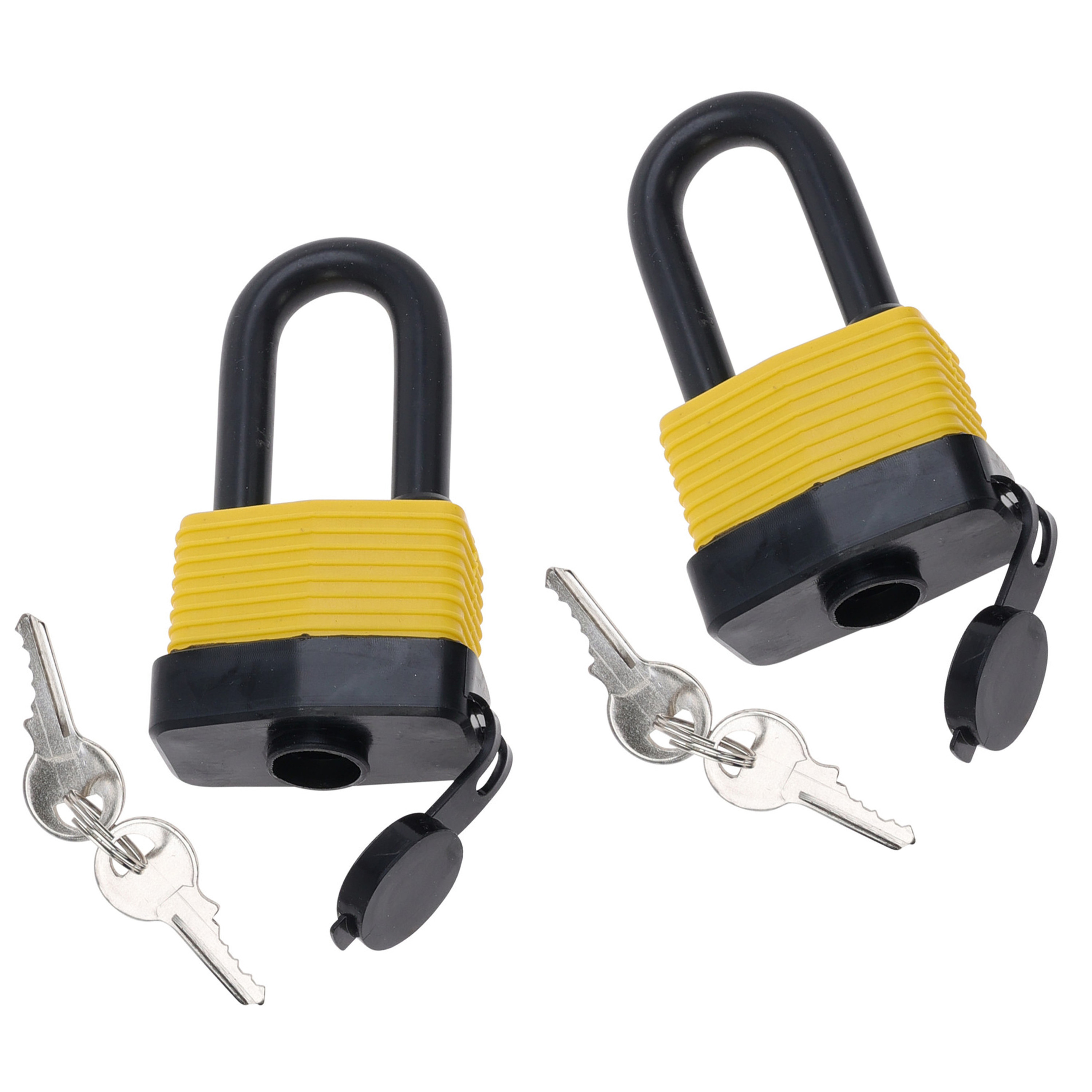 FX Tools Hangslot met sleutel - 2x - waterbestendig - 50 mm beugel - 2 sleutels -?11.5 x 6 x 3 cm -