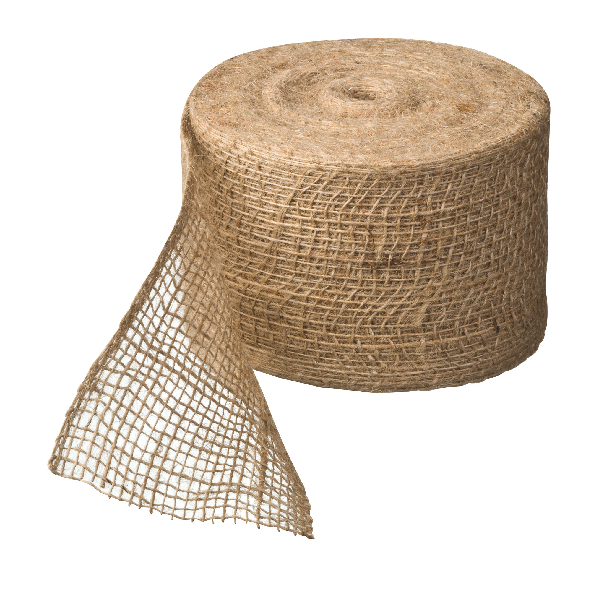 Hobby/knutsel/bescherming materiaal - Juteband - naturel - 10 cm x 25 mtr