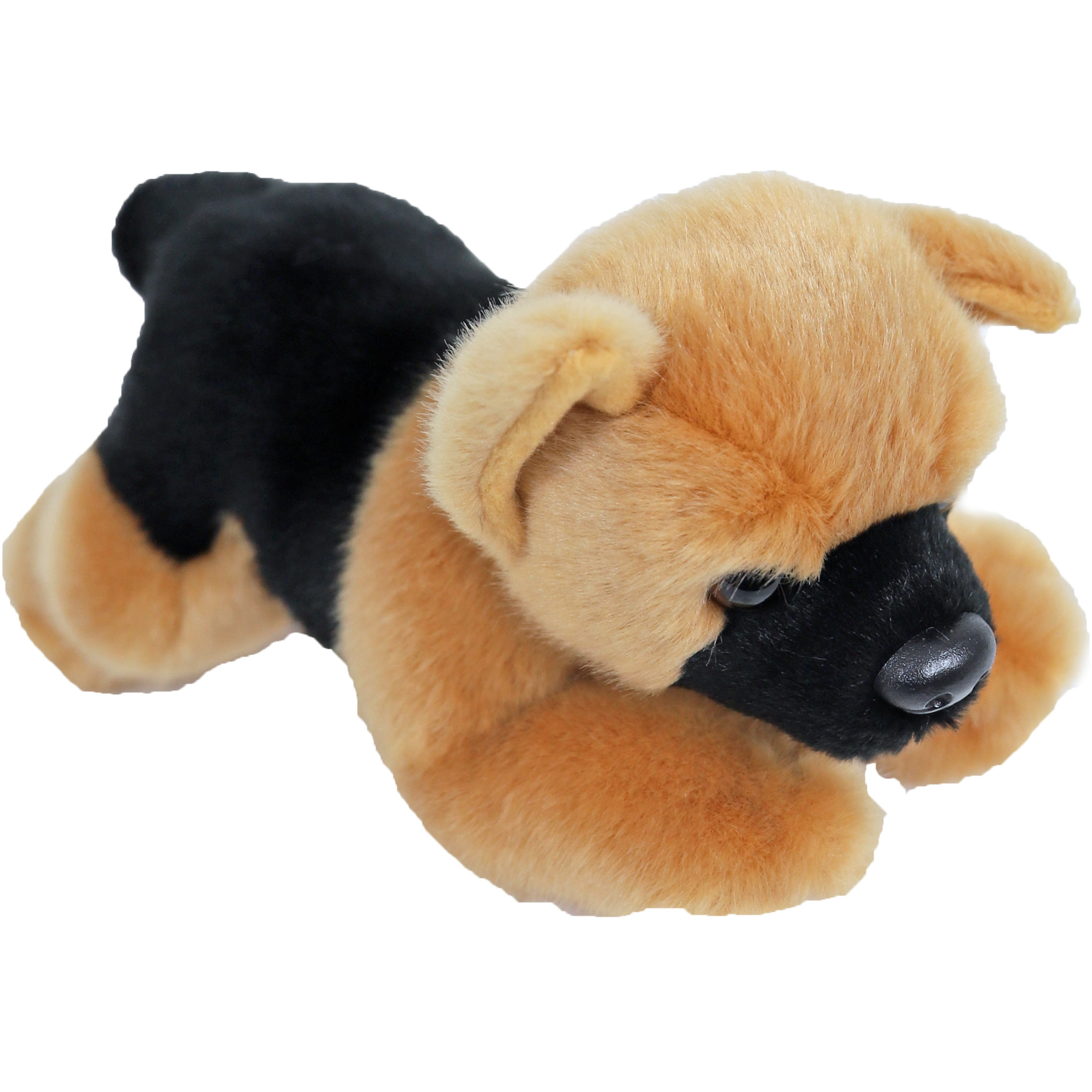 Knuffel Duitse Herder hond bruin/zwart 20 cm knuffels kopen