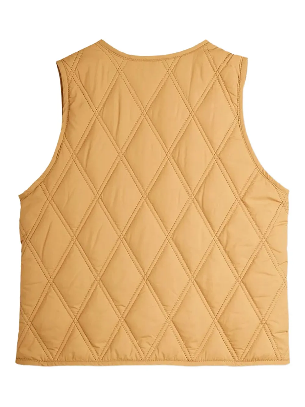 Mini Rodini Ritzratz-patch quilted gilet - Beige