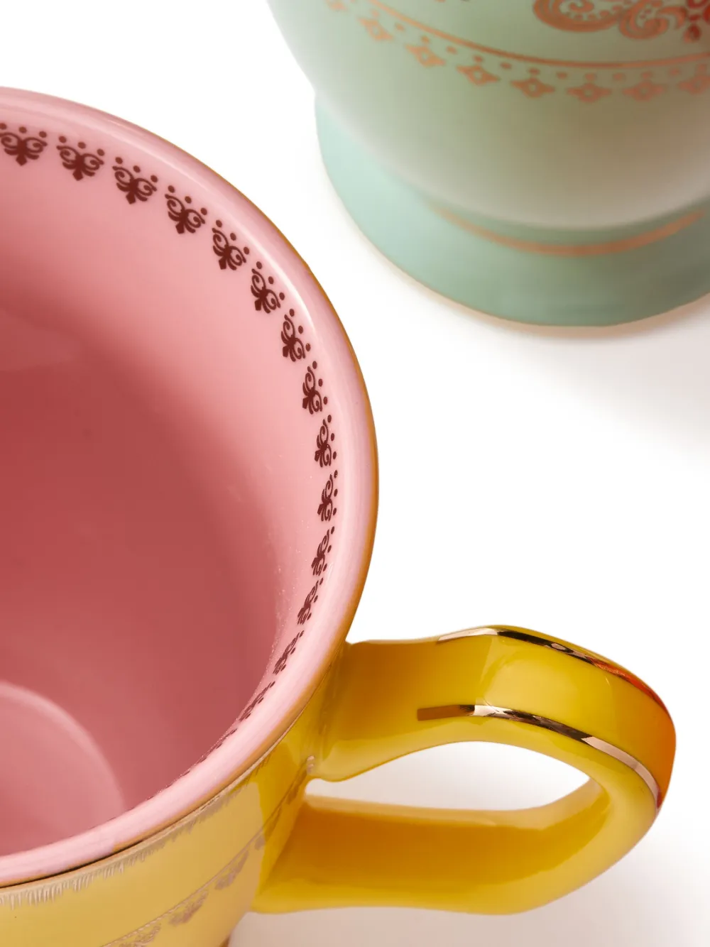 POLSPOTTEN Vier Grandpa porseleinen mokken - Zwart