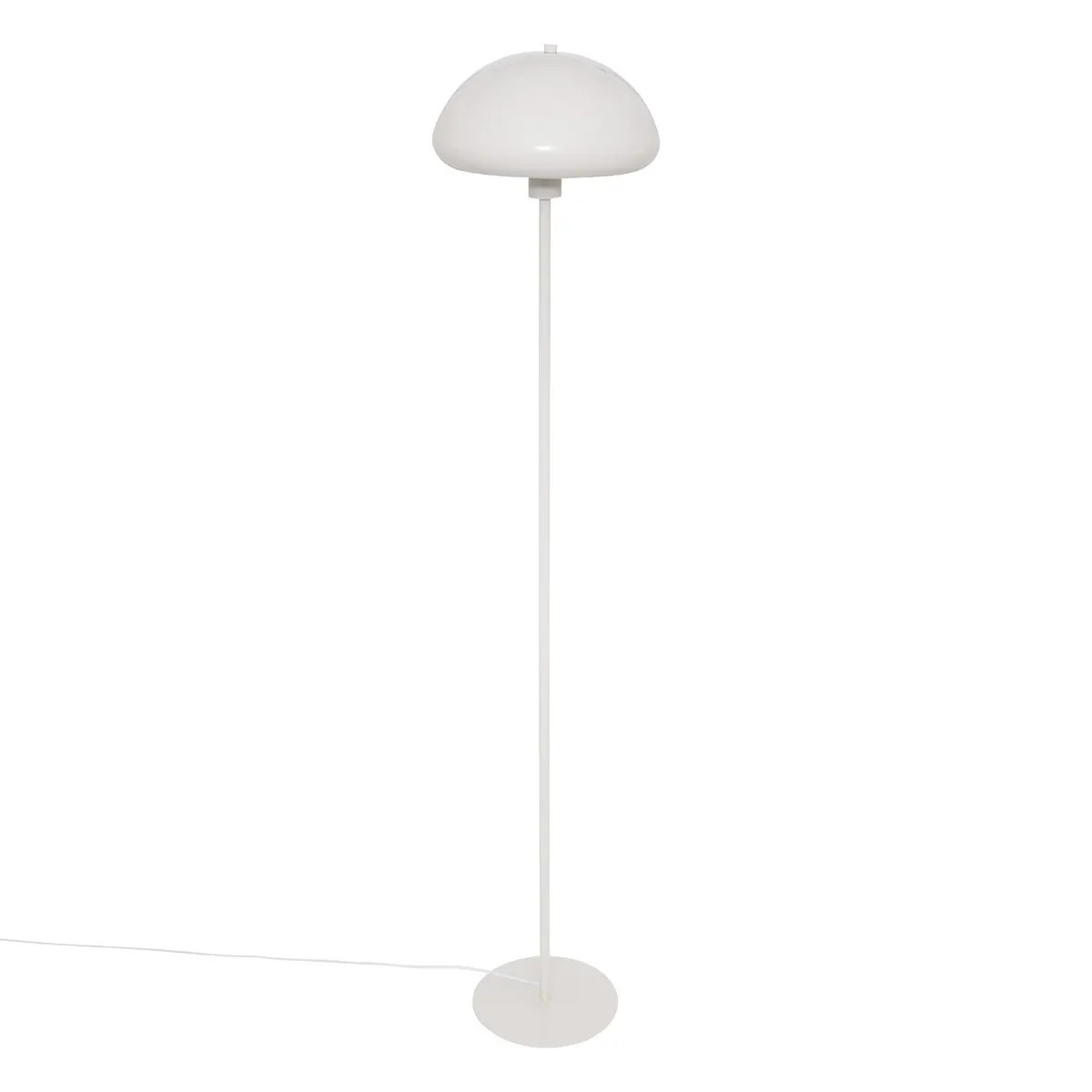 Atmosphera Vloerlamp Savio - metaal - wit - H140 cm - Designlamp