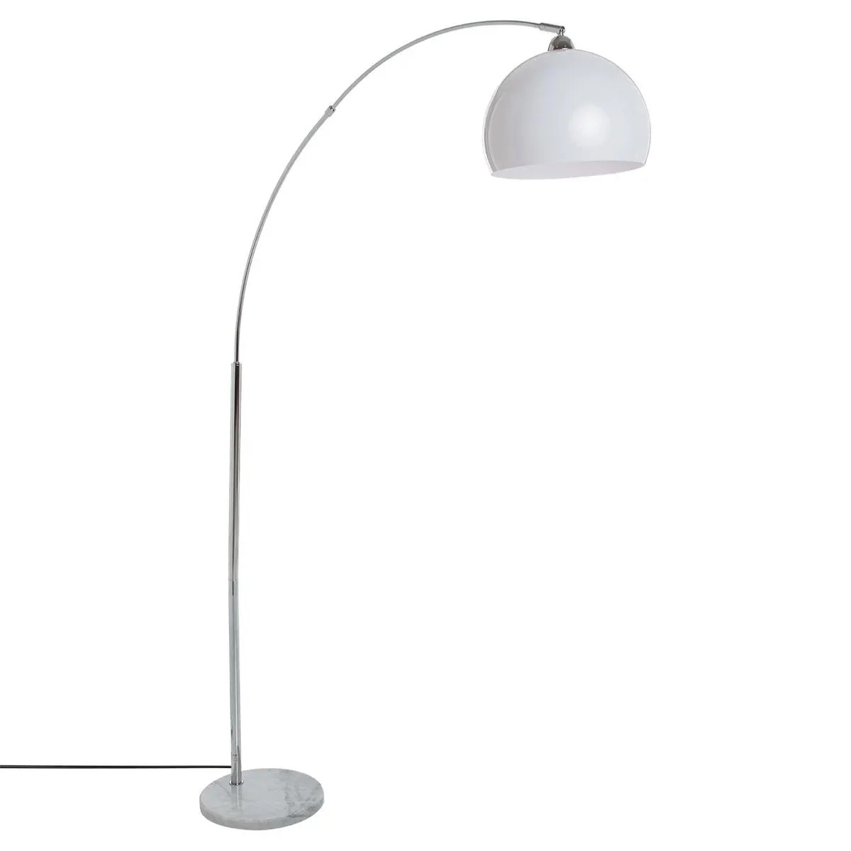Atmosphera staande lamp Luzano - metaal - wit - H185 cm