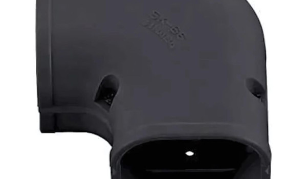 Inaba Denko SK-77-K lange vlakke bocht 90°C Zwart