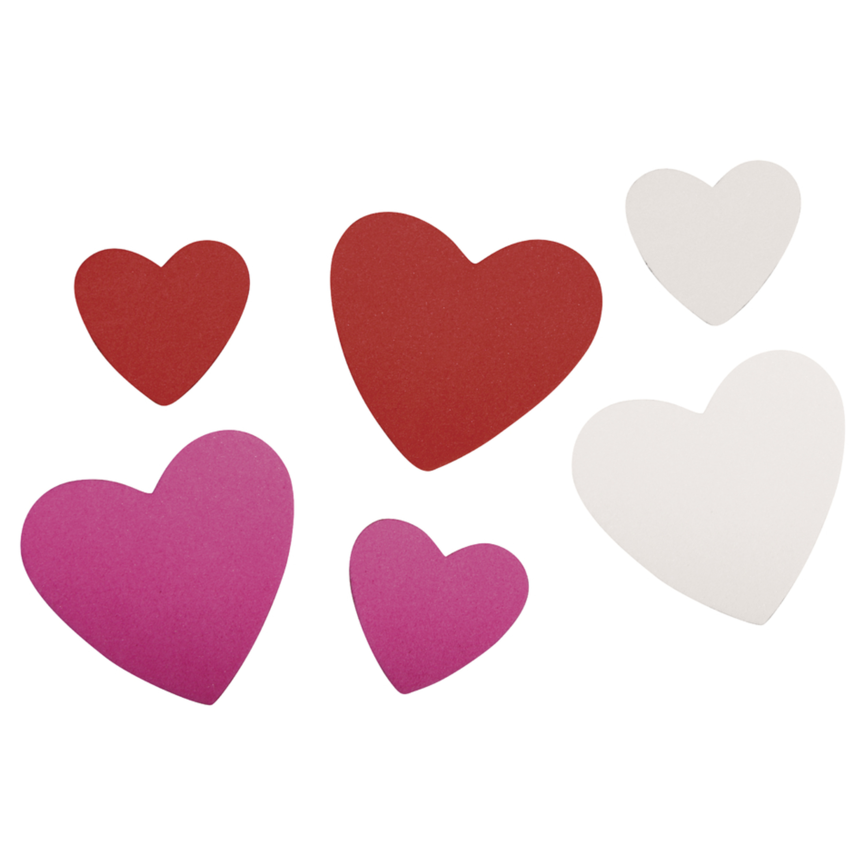 Plak hartjes mix kleuren - 200x stuks Crepla foam hartjes - stikkers