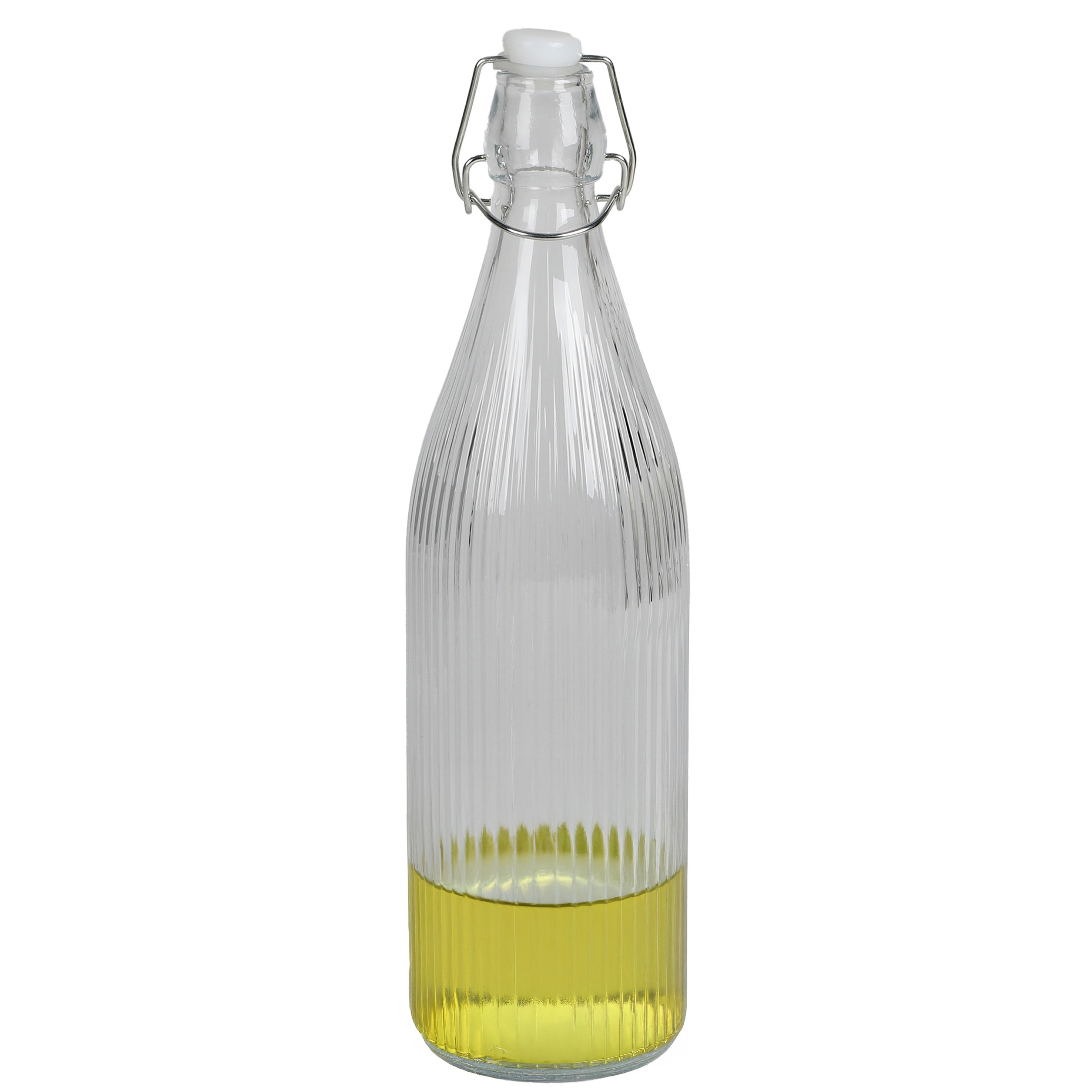 Urban Living Beugelfles/Weckfles - glas - luchtdicht - 1 liter