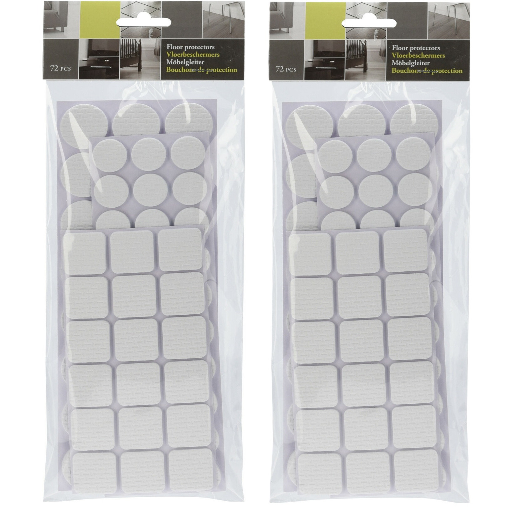 FX Tools Meubelviltjes/antislip vilt - grijs - 144x - 3 formaten