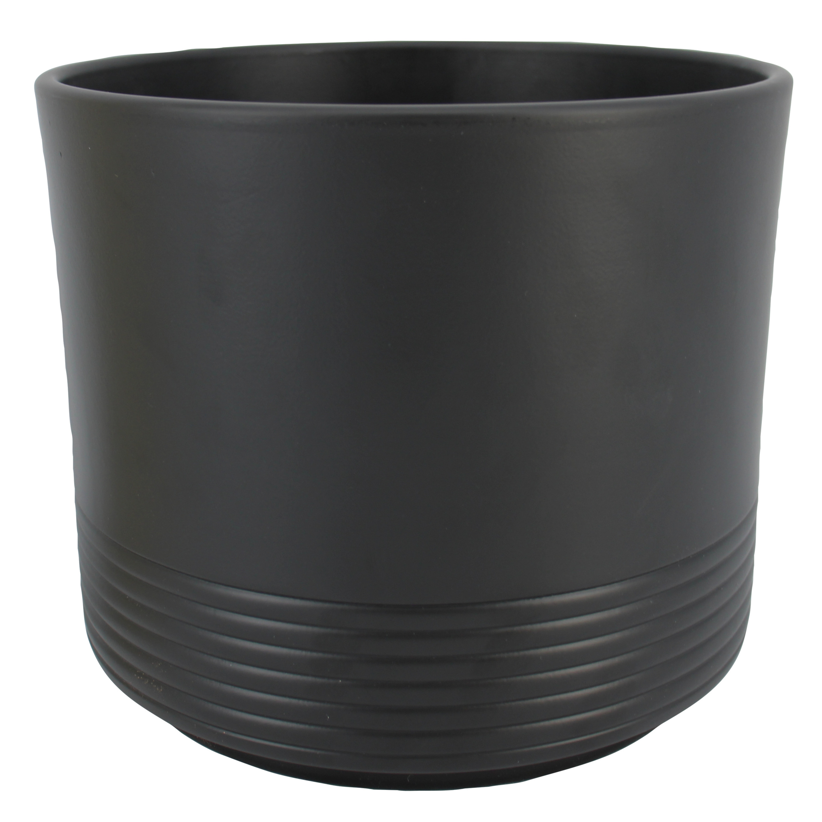 Bela Arte Bloempot - antraciet - voor kamerplant - D32 x H27 cm