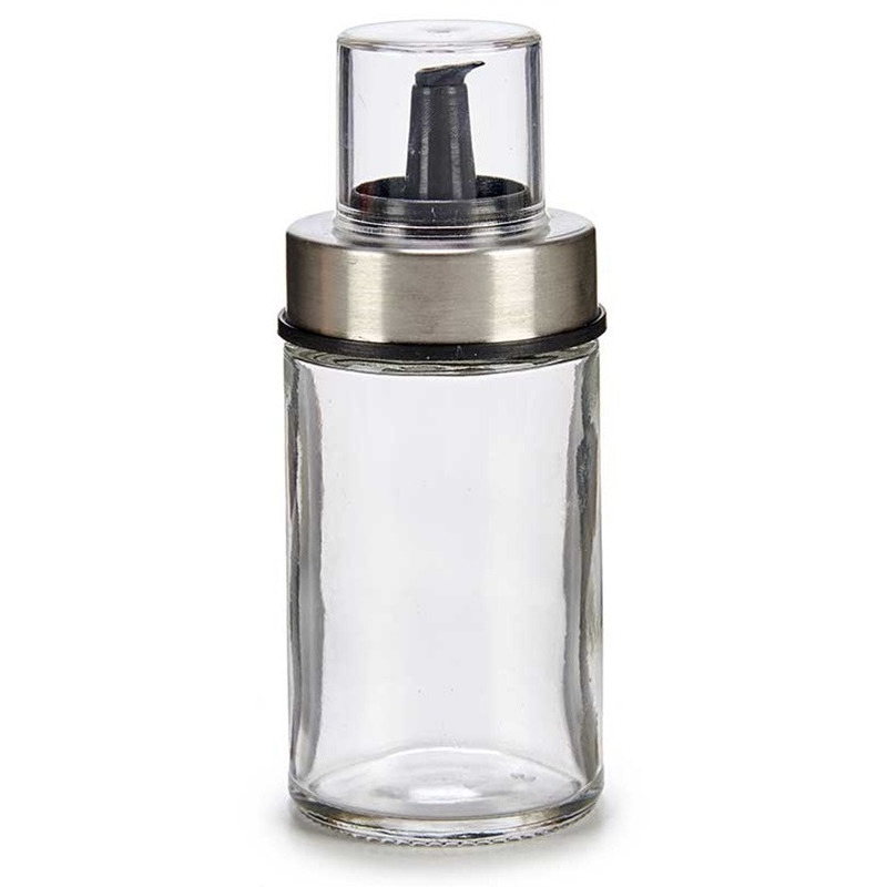 Vivalto Suikerpot Crystal - glas/rvs metaal - 12 cm - dispenser