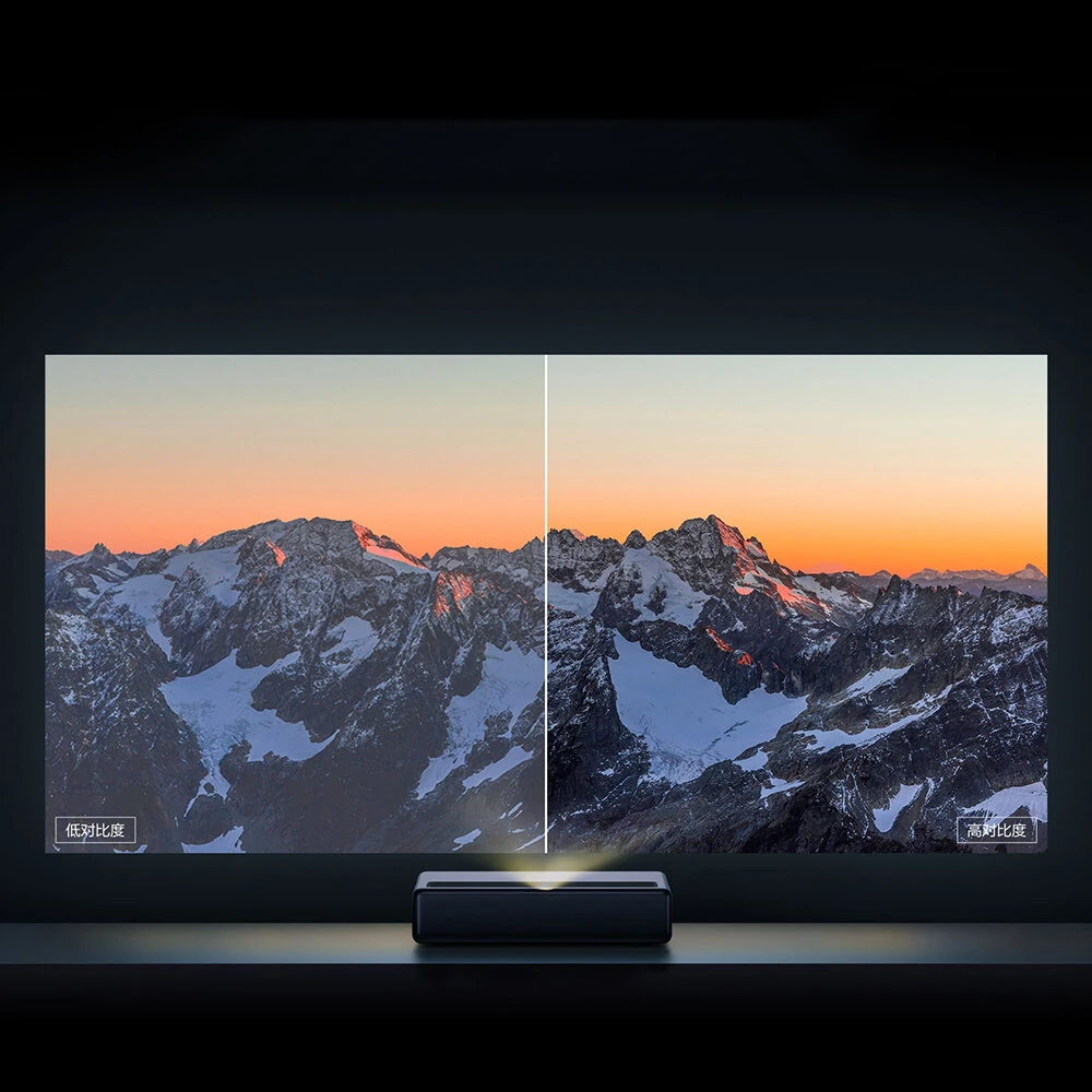 [EU Direct] Xiaomi Mijia 1S 4K Cinema UST Projector 2000 ANSI-lumen 150 inch ALPD 4K 3D BT 4.0 MIUI TV Xiaomi Projector