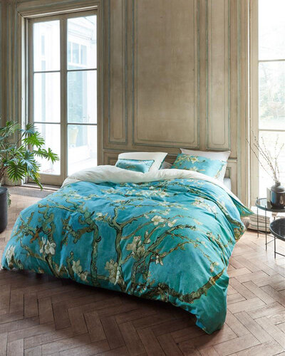 Beddinghouse x Van Gogh Museum Almond Blossom Dekbedovertrek Blauw