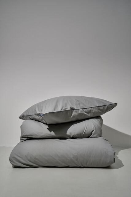 Auping Pearl grey Percale kussenslopen