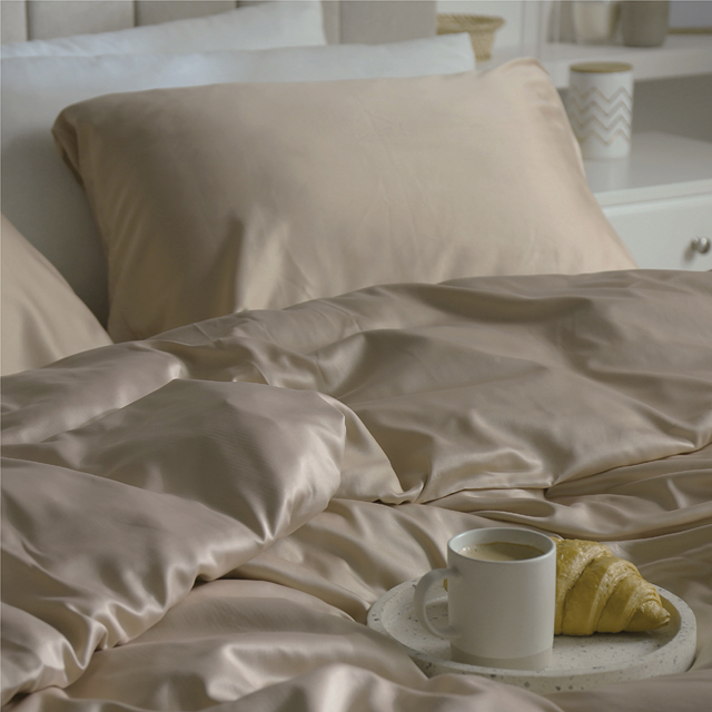 Dommelin Dommelin Kussensloop Uni Satijn 300TC 574 Cappuccino 50x70