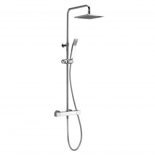 Regendouche Stortdouche vierkant met handdouche chroom Boss & Wessing