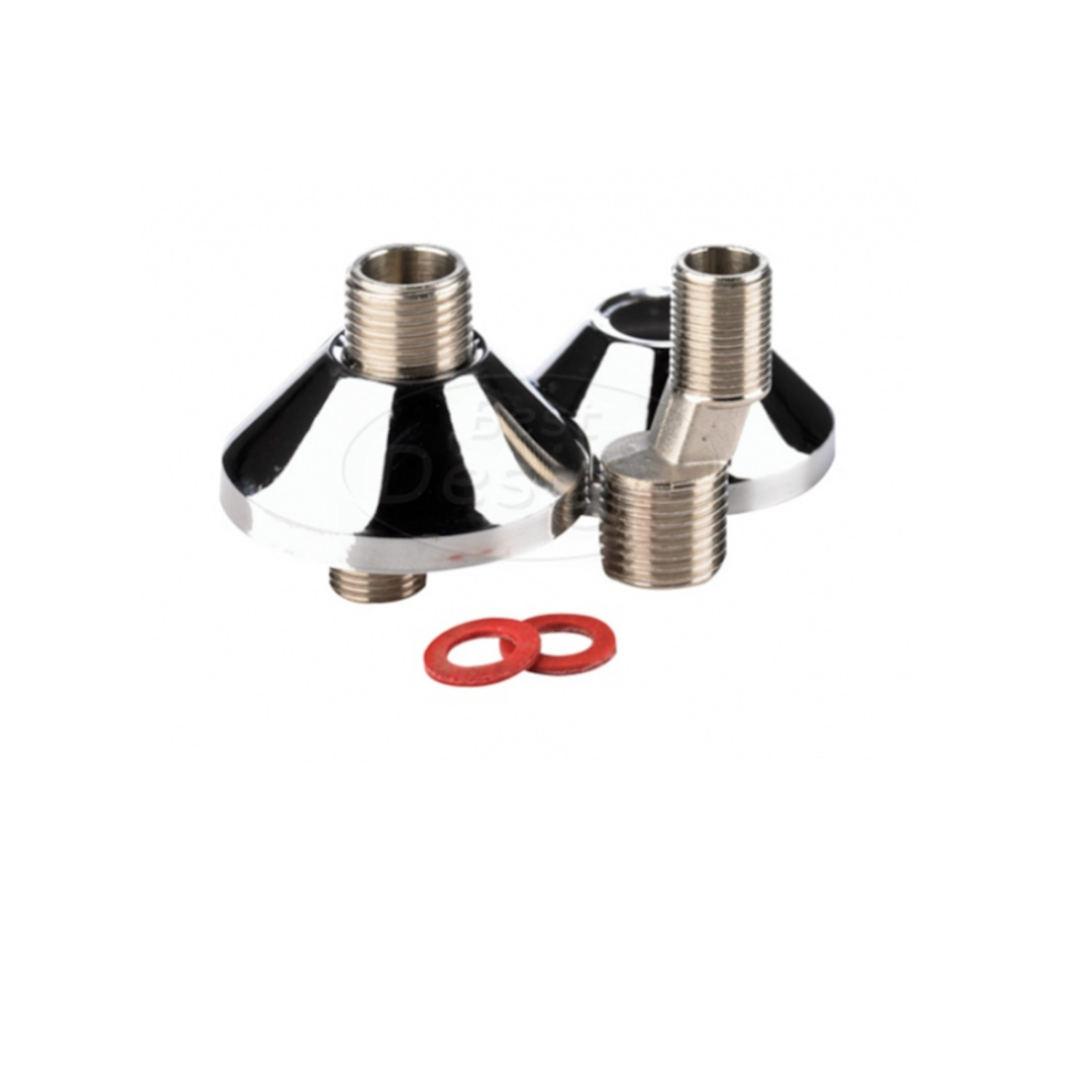 Best Design Best-Design Paar S-Koppeling 3/8'' x 1/2'' Chroom