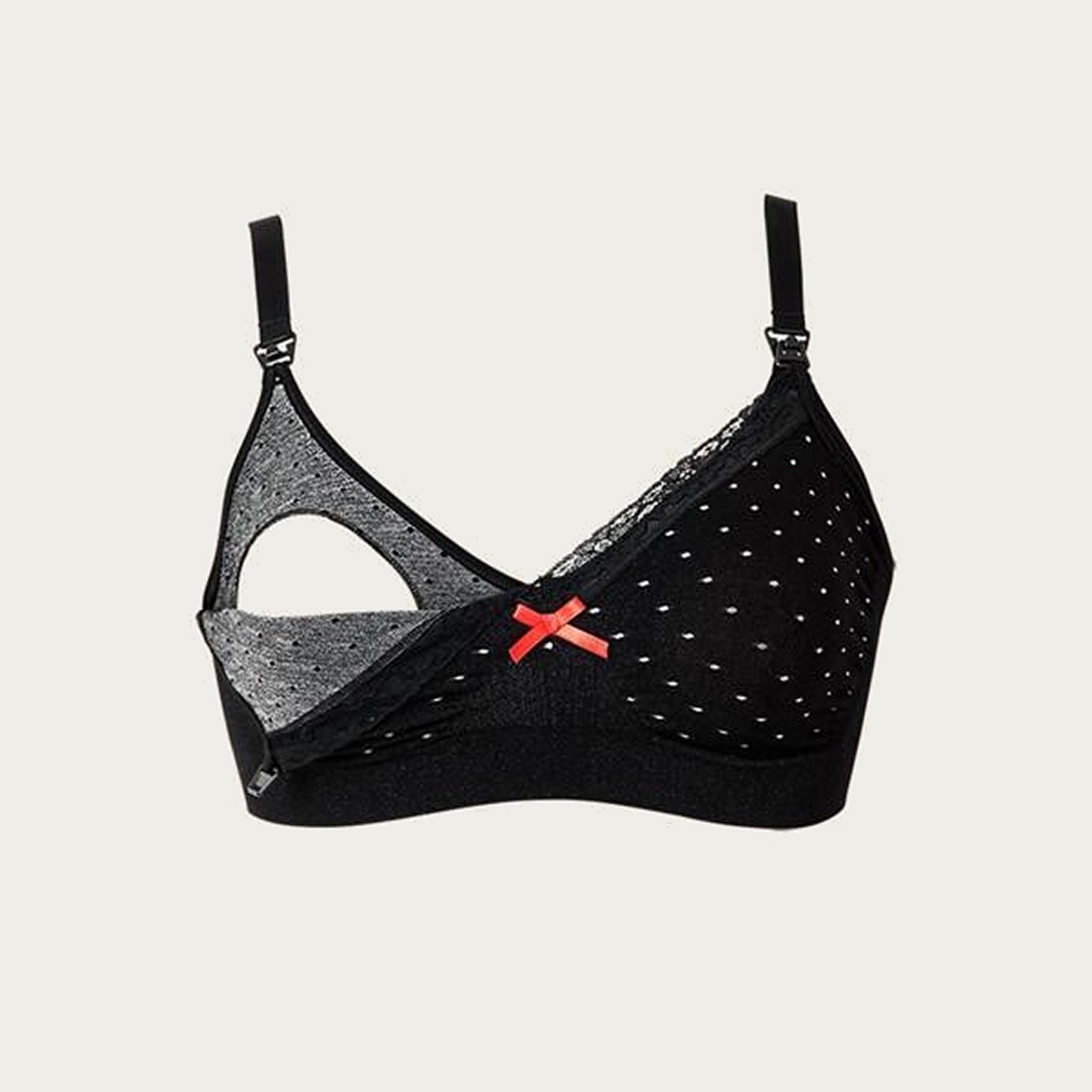 BB Voedingsbh / Zwangerschapsbh Fast Food Dot Black