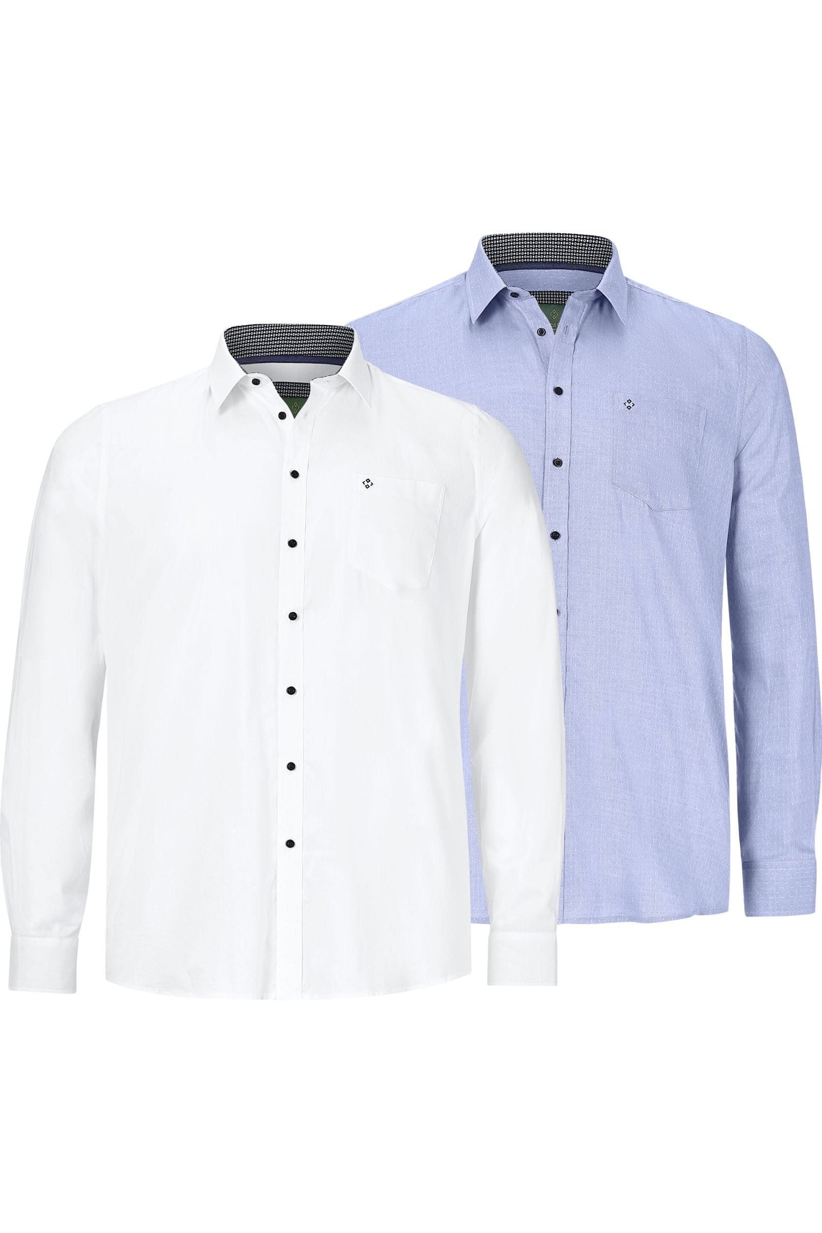 Charles Colby Overhemd wit, Effen