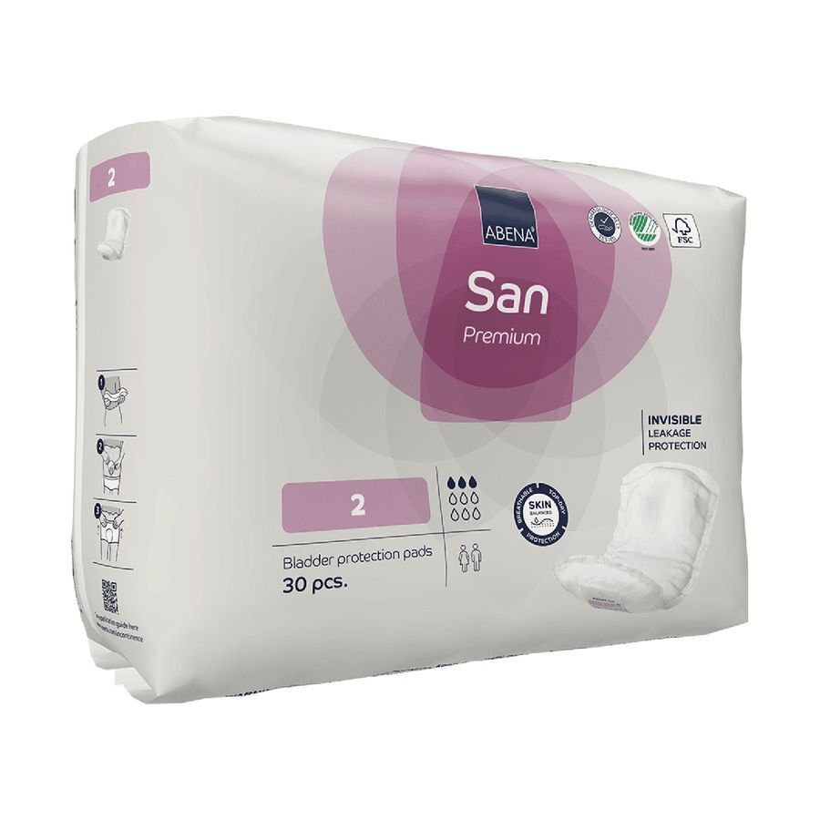 Abena San Premium 2 Anatomische Luier 30 Stuks