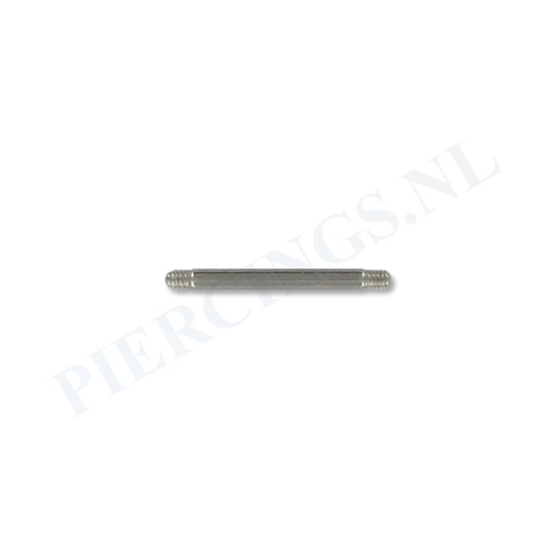 Staafje barbell titanium 1.2 mm 10 mm