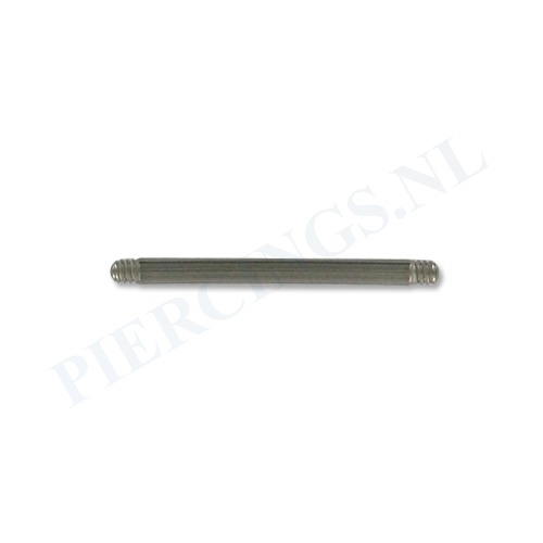 Staafje barbell titanium 1.6 mm 8 - 24 mm 16 mm