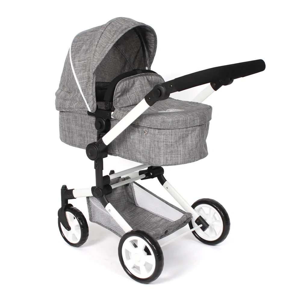 Combi-poppenwagen Linus - Grey Jeans