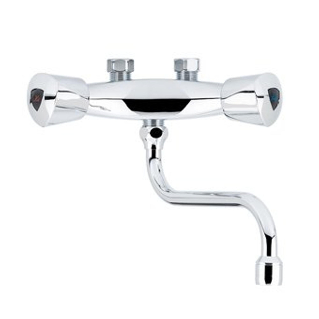 Ithodaalderop WD mengkraan muurmontage onderuitloop chroom 03-00096