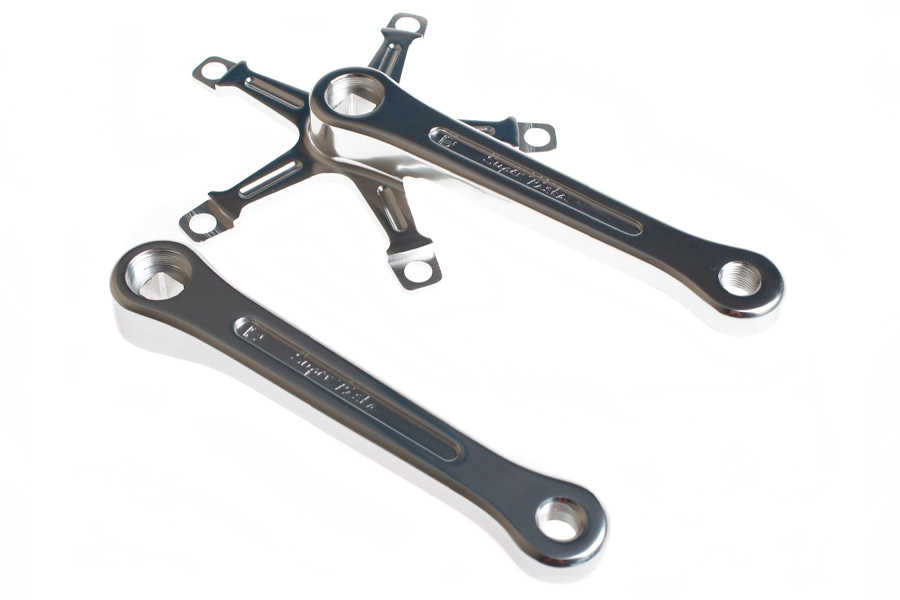 BLB Super Pista Crank Armen 165mm - zilver