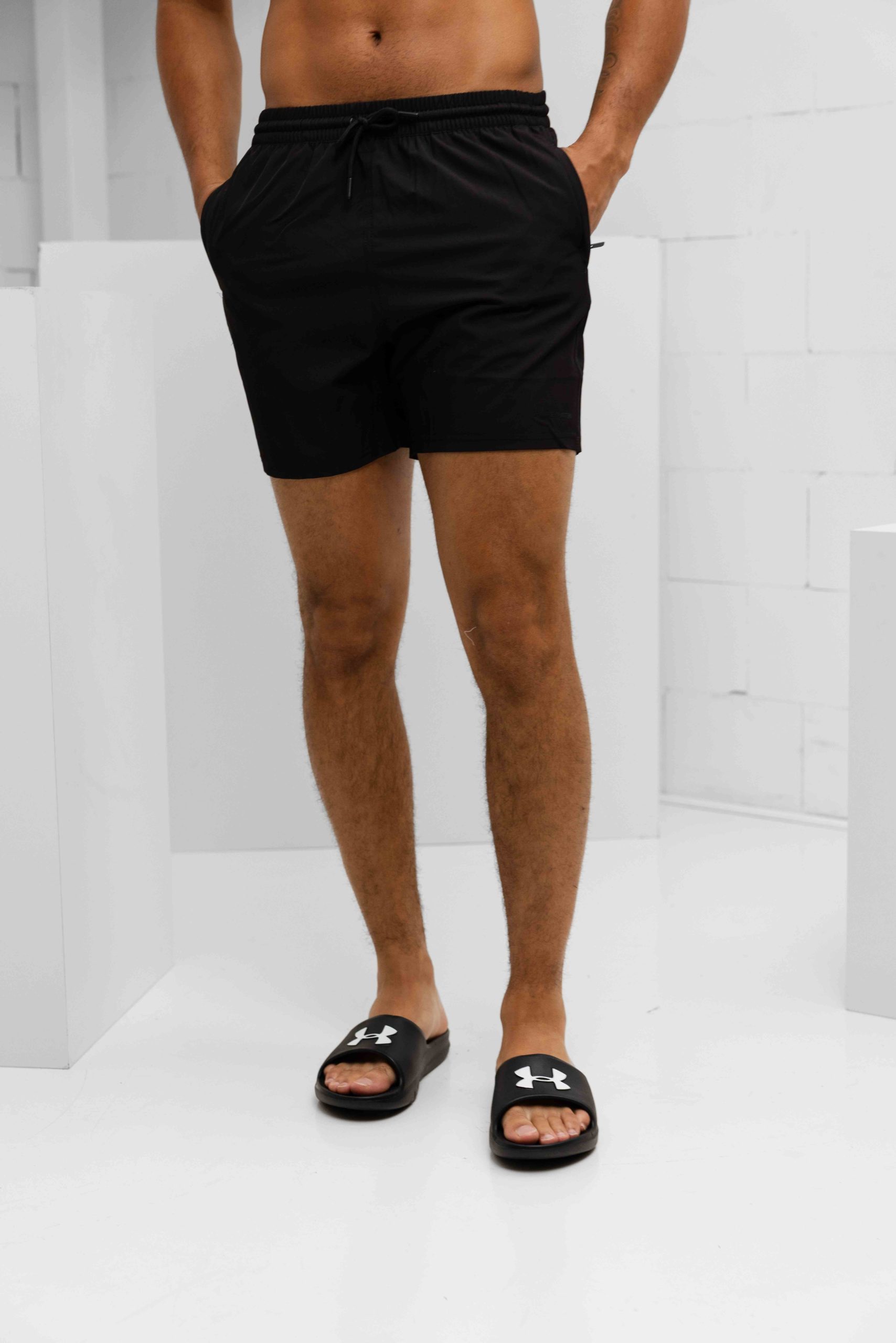 Pure Path Tonal Logo Zwembroek Heren Zwart - Maat XXL - Kleur: Zwart | Soccerfanshop